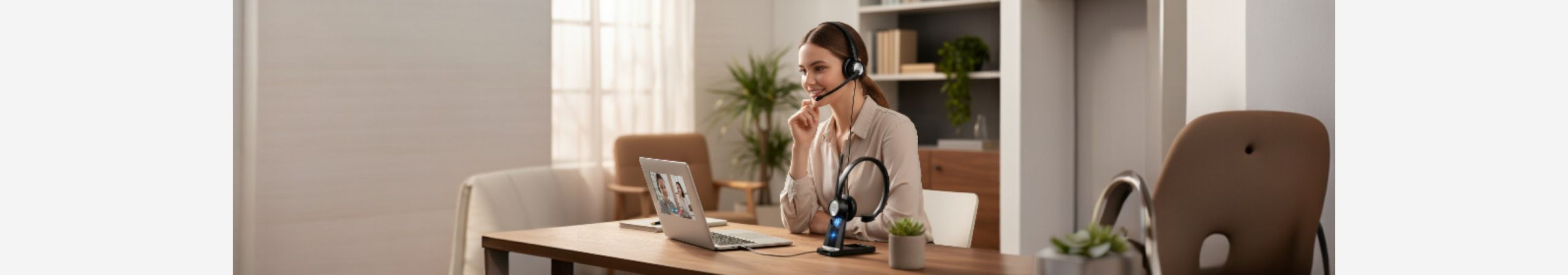 Kontor Headset i høj kvalitet.