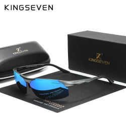 Kingseven Solbrille Gun-Blue Alu.