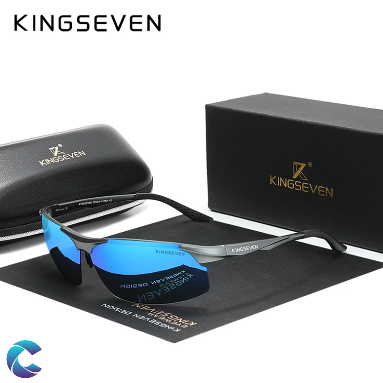 Kingseven Solbrille Gun-Blue Alu.