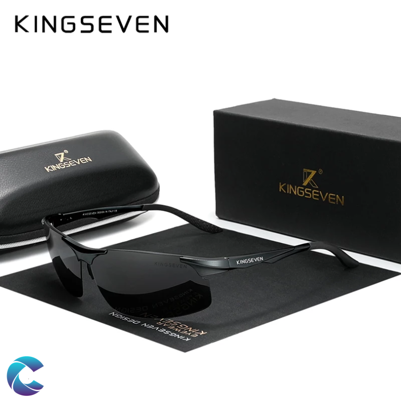 Kingseven Solbrille Black Gray Alu.