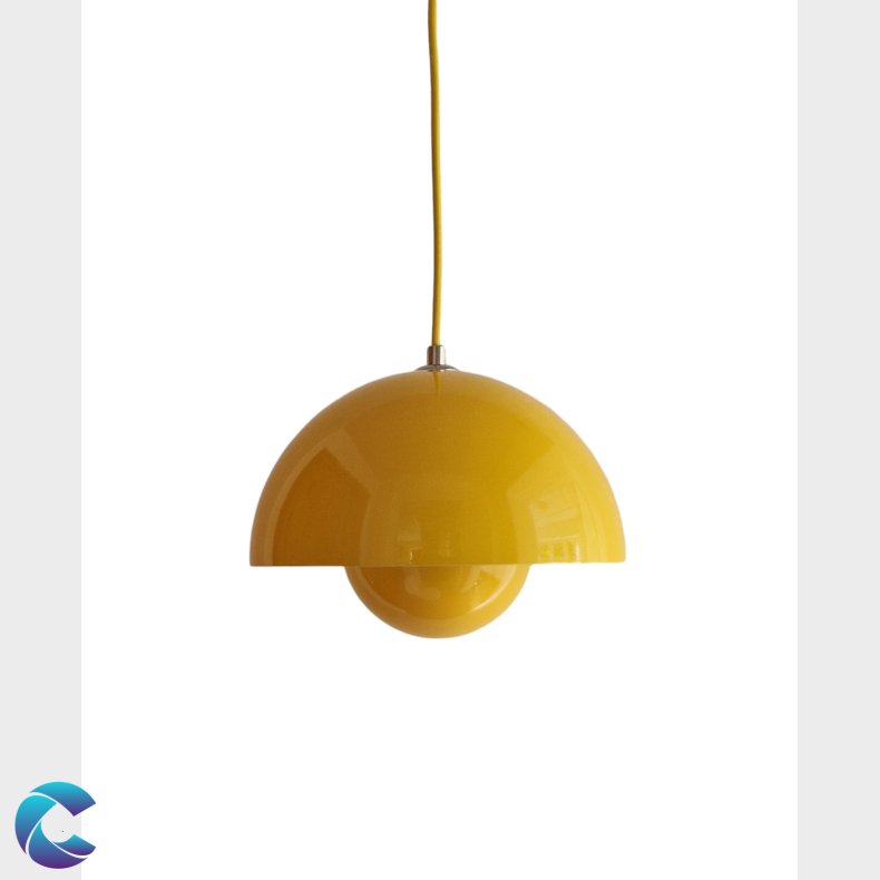 Pendel Loftlampe 23 cm Gul