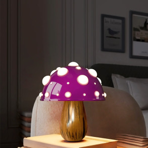 Paddehat Bordlampe Trlook Genopladelig Batteri Wood/Lilla