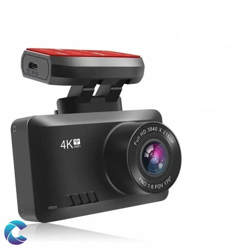 4K Dash Cam Med GPS og Wifi.