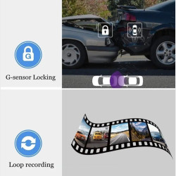 4K Dash Cam Med GPS og Wifi.