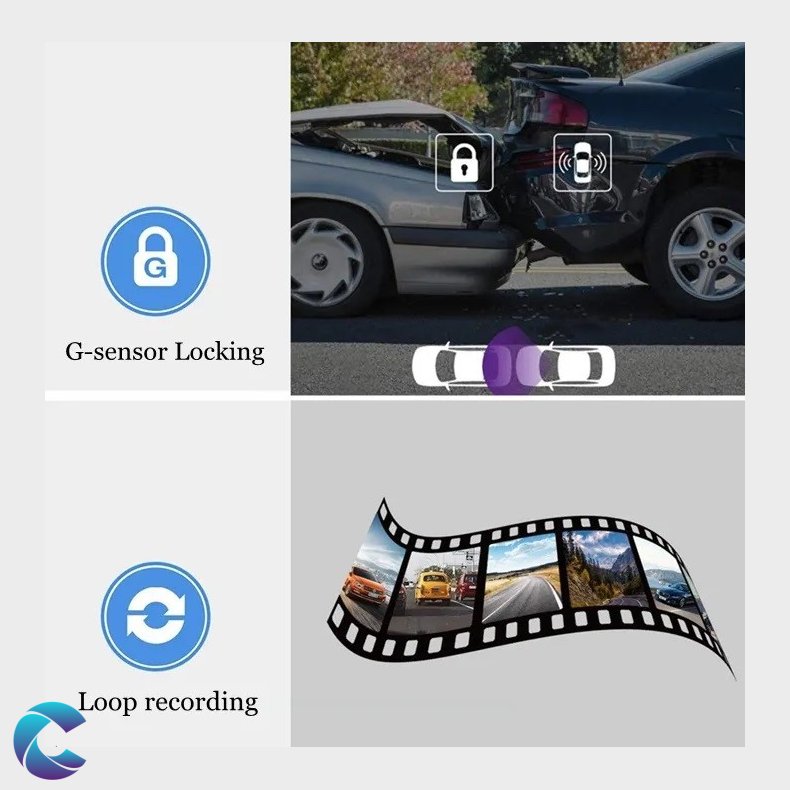4K Dash Cam Med GPS og Wifi.