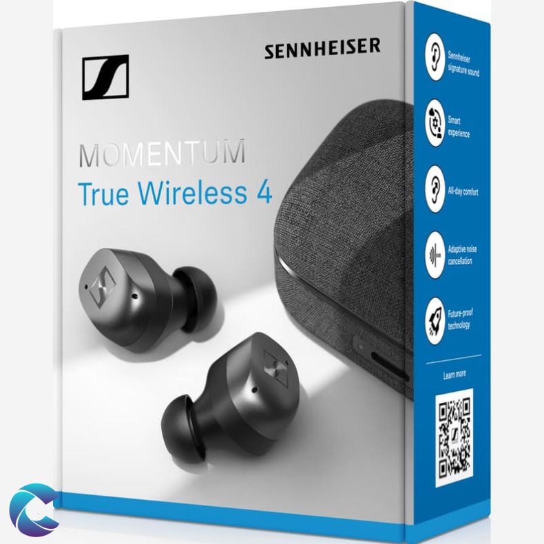 Sennheiser Momentum 4 true wireless in-ear h�retelefoner (sort grafit)