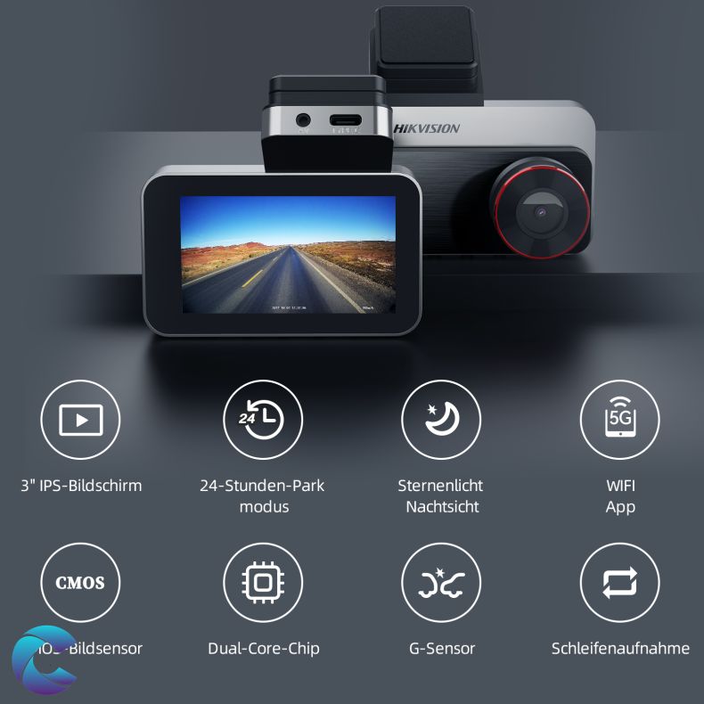 Hikvision Dash Camera S�t med Model AE-DC2328-C200S