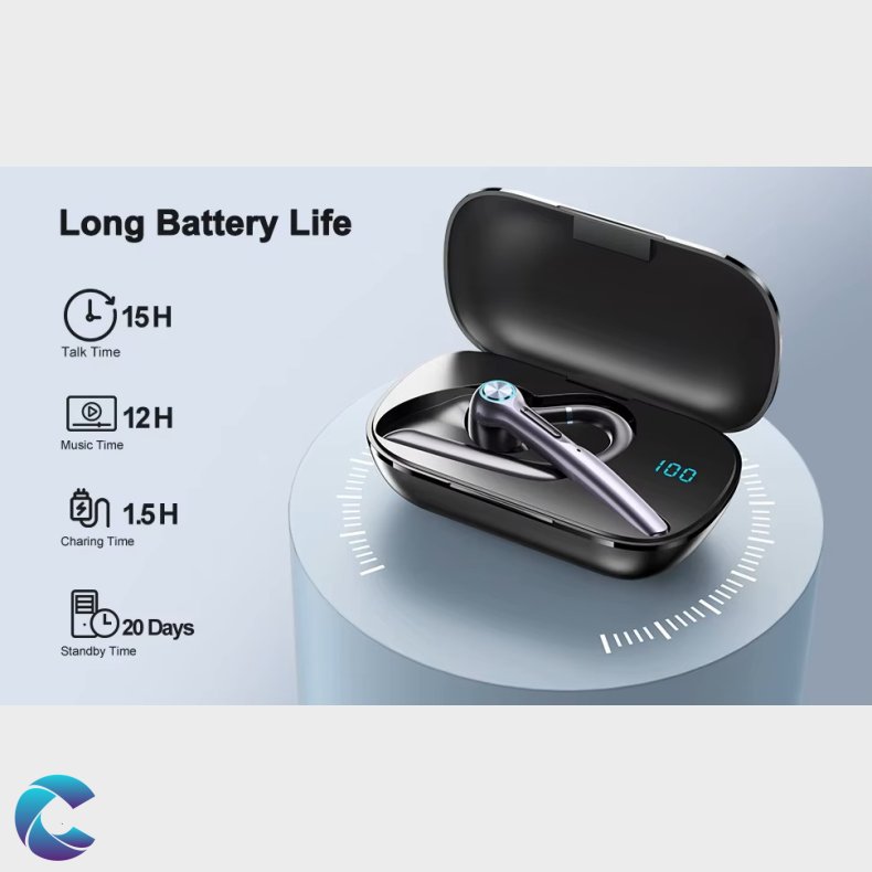 G3 Bluetooth Headset inkl. Ladeboks og vindhtte