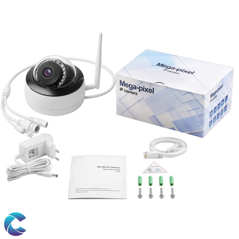 Wifi dome kamera 8MP Metalhus