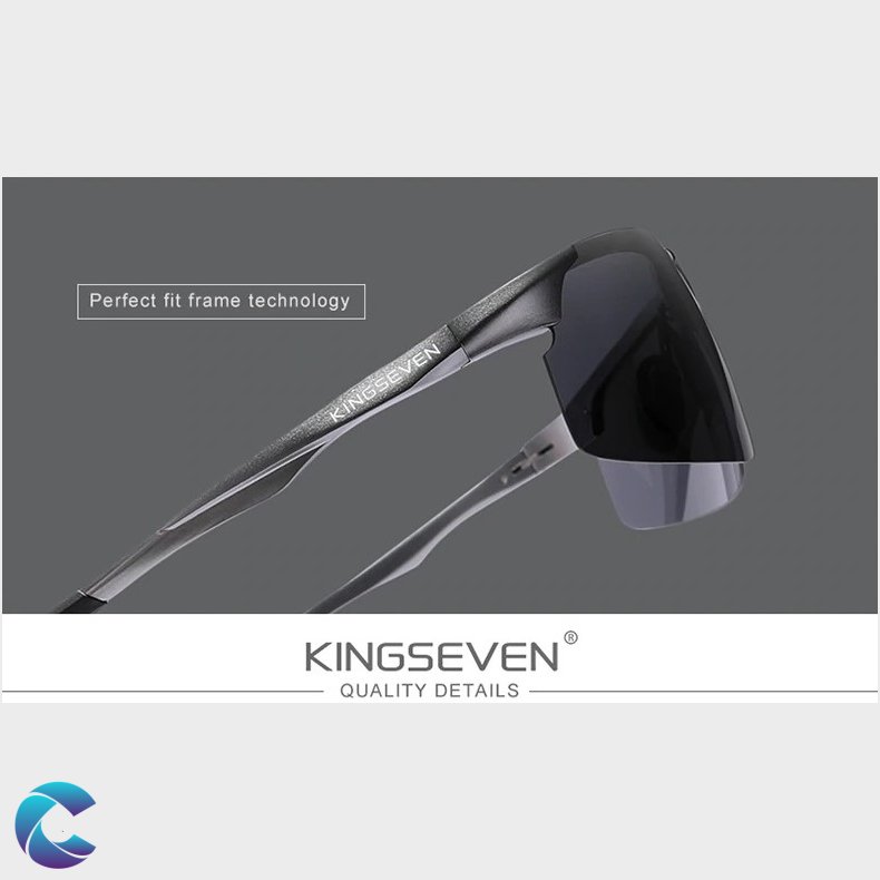 Kingseven Solbrille Gun-Blue Alu.