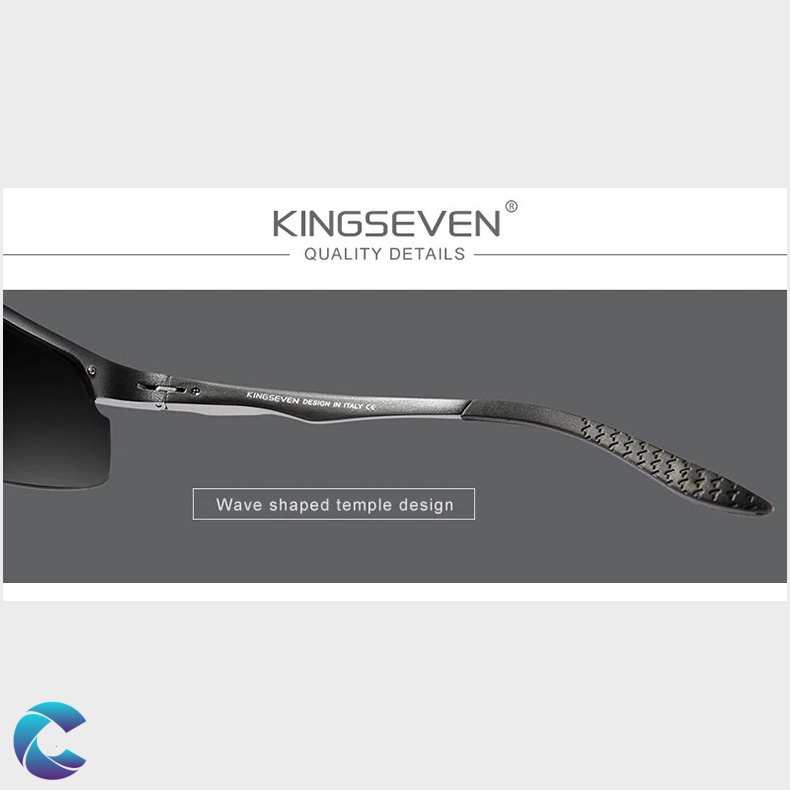 Kingseven Solbrille Gun-Blue Alu.