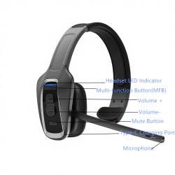H2 Chauff�r-Kontor Bluetooth Headset 60 timer.