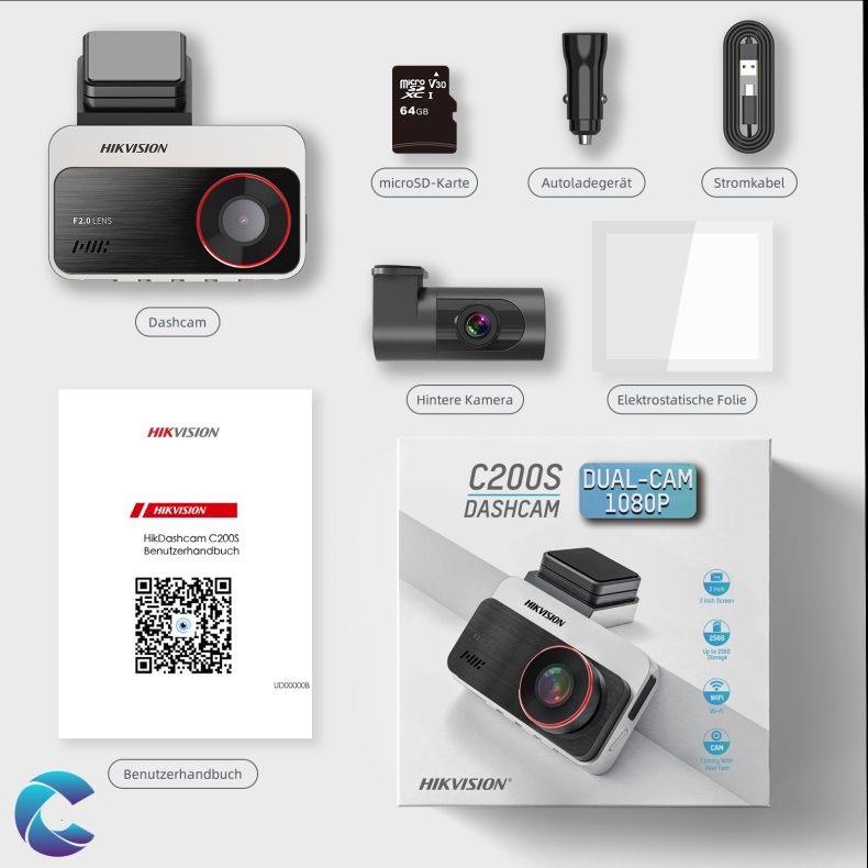 Hikvision Dash Camera S�t med Model AE-DC2328-C200S