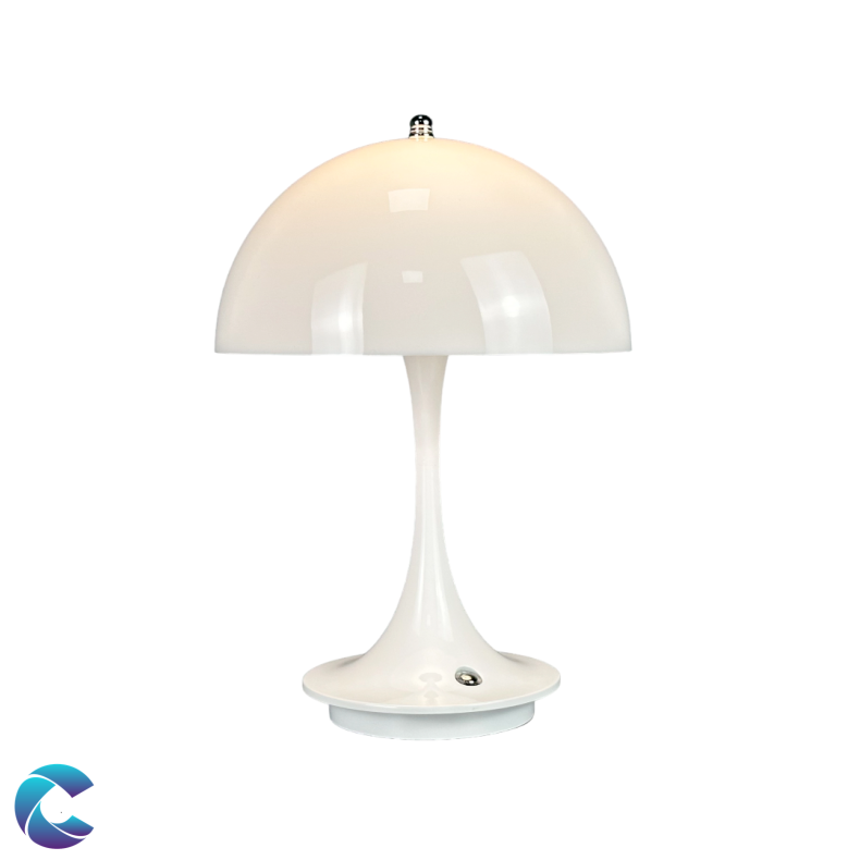 Genopladelig Batteribordlampe metal Hvid