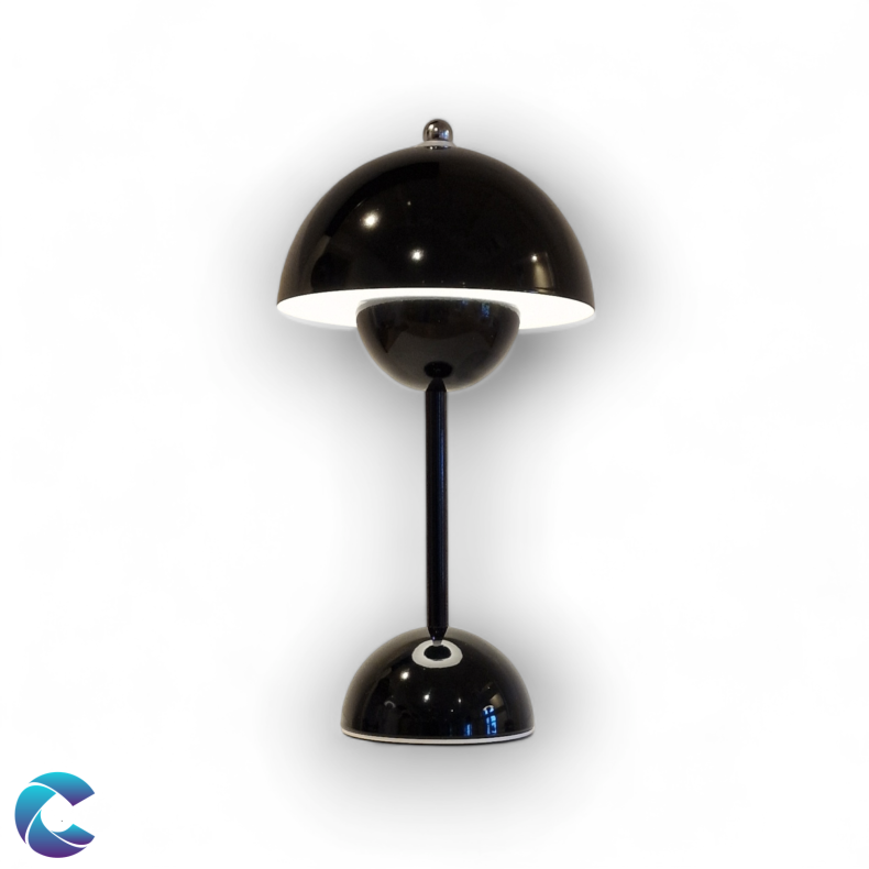 Batteri Bordlampe Blank Sort.