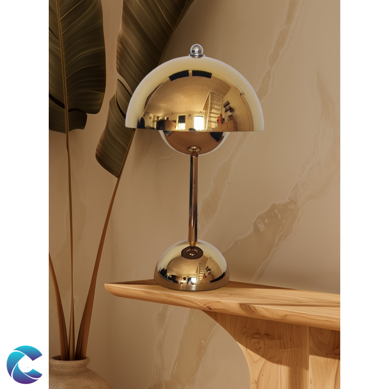 Batteri Bordlampe guld