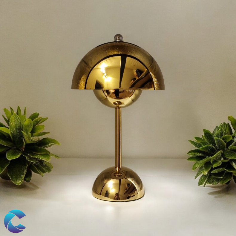 Batteri Bordlampe guld