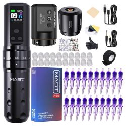 Dragonhawk Mast Fold 2 Pro sort, S�t med 2 batterier
