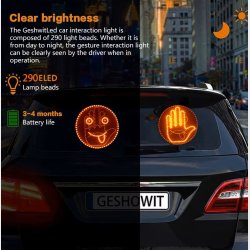 Emoji 14 funktioner Led skilt med fjernbetjening