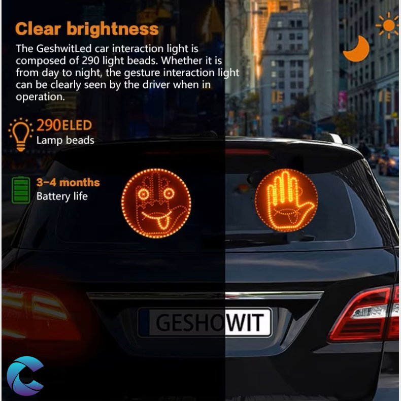 Emoji 14 funktioner Led skilt med fjernbetjening