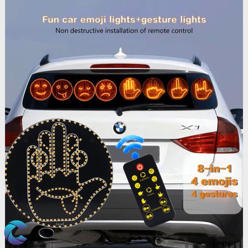 Emoji 14 funktioner Led skilt med fjernbetjening