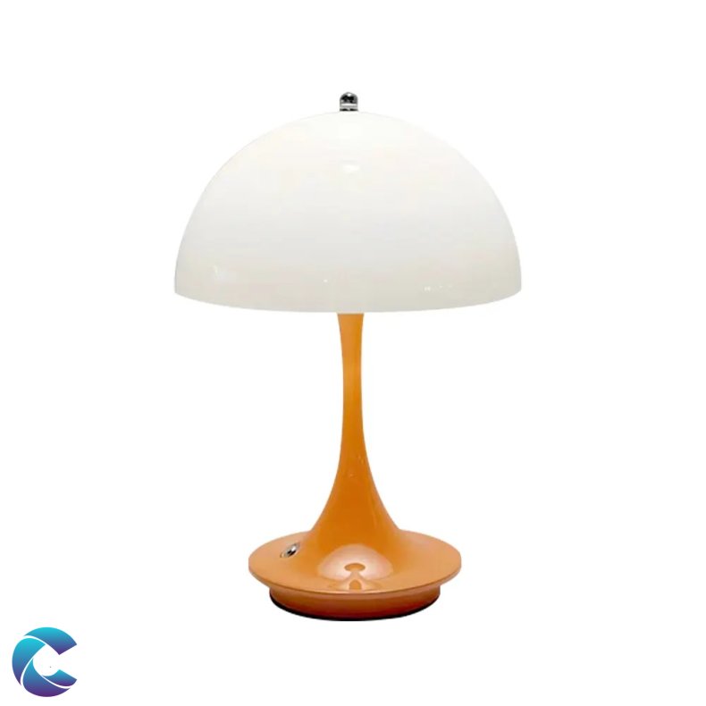 Genopladelig Batteribordlampe metal Orange