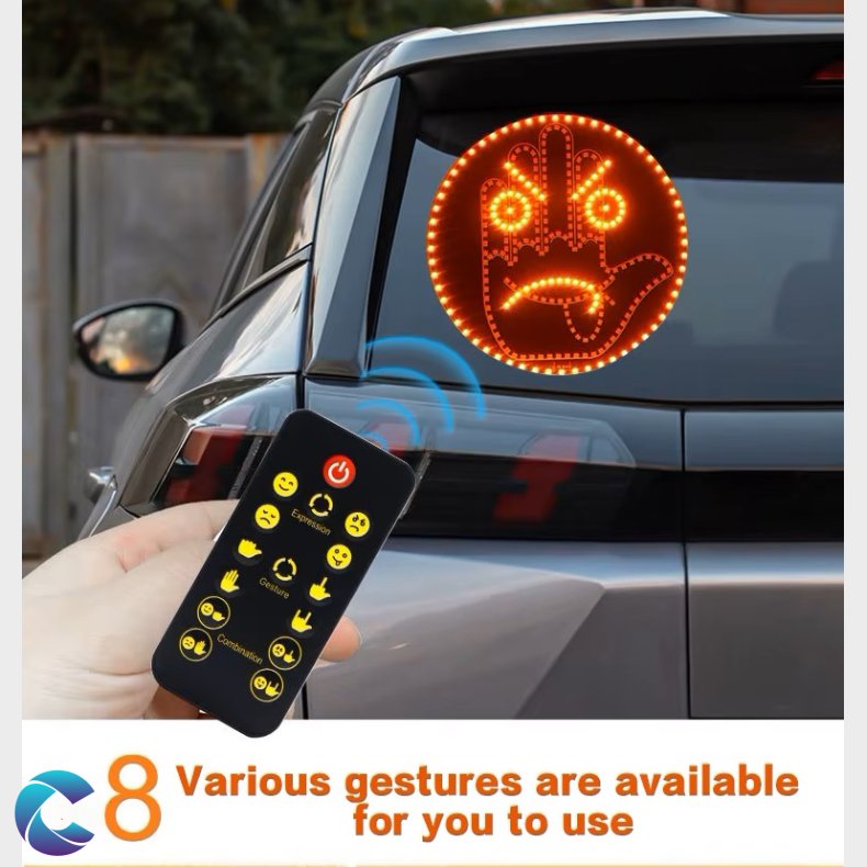 Emoji 14 funktioner Led skilt med fjernbetjening