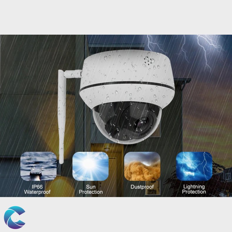 Anpviz 5MP Wifi 5x Optisk Zoom PTZ Kamera