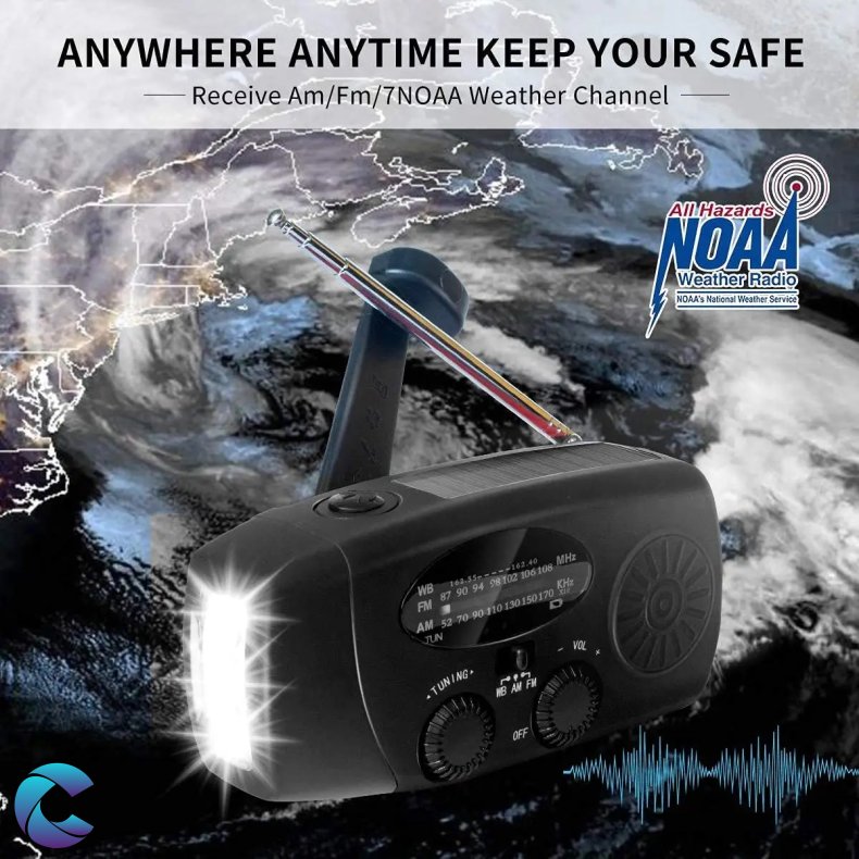 Ndradio 5000 mAh Powerbank og solceller sort.