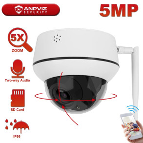 Anpviz 5MP Wifi 5x Optisk Zoom PTZ Kamera