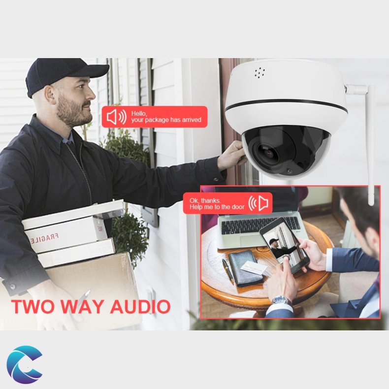 Anpviz 5MP Wifi 5x Optisk Zoom PTZ Kamera