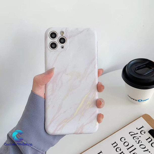 Iphone 12 White Marble Cover