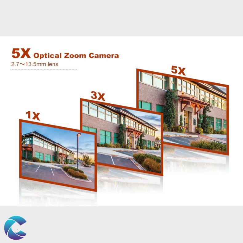 Anpviz 5MP Wifi 5x Optisk Zoom PTZ Kamera