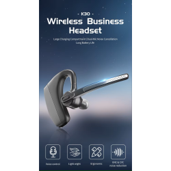 Bluetooth Headset K30 inkl. Vindhtte.