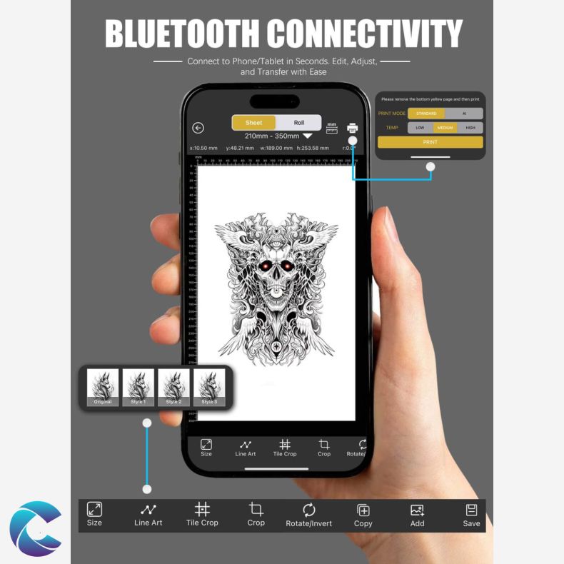 Dragonhawk T6 Thermal Printer Bluetooth &amp; USB