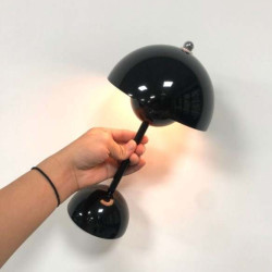 Batteri Bordlampe Blank Sort.