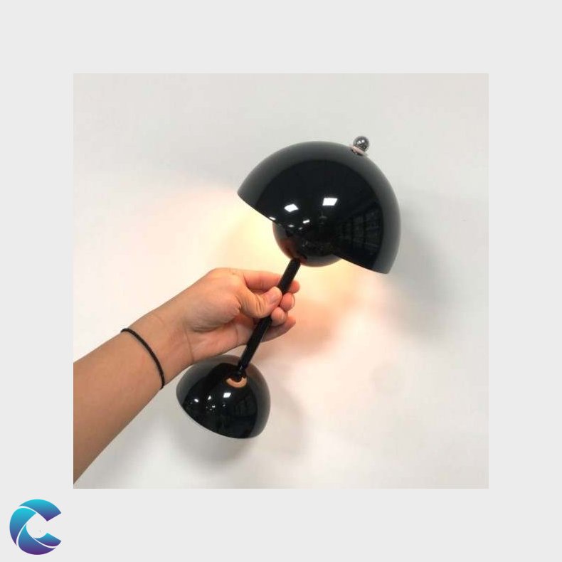 Batteri Bordlampe Blank Sort.