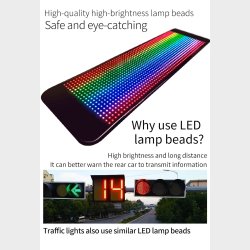 Led Panel usb 60x12cm. App+Fjernbetjening