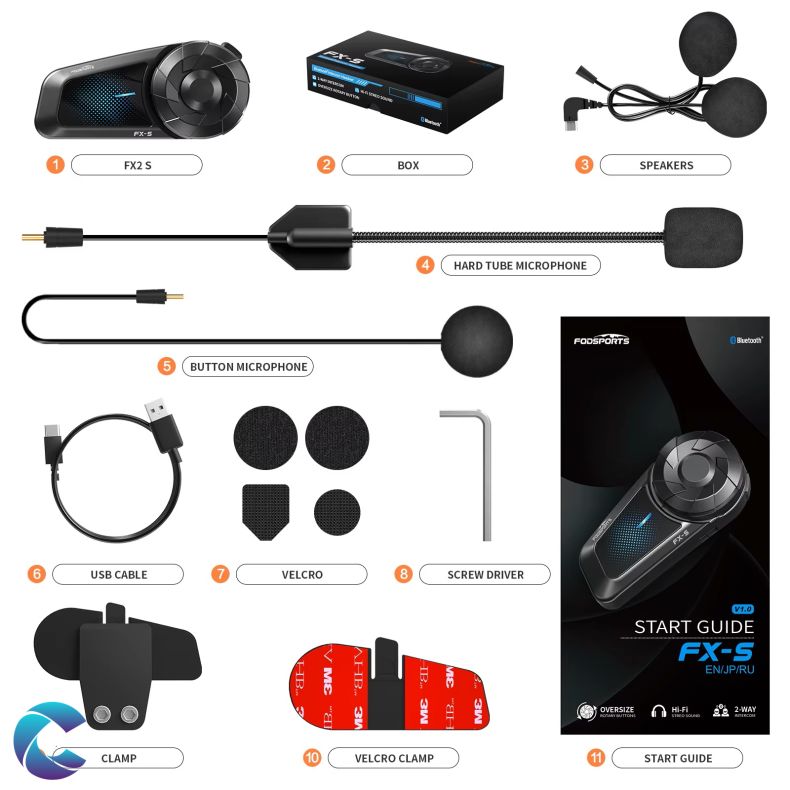 Fodsports FX-S 1000M Intercom 2 Ryttere.