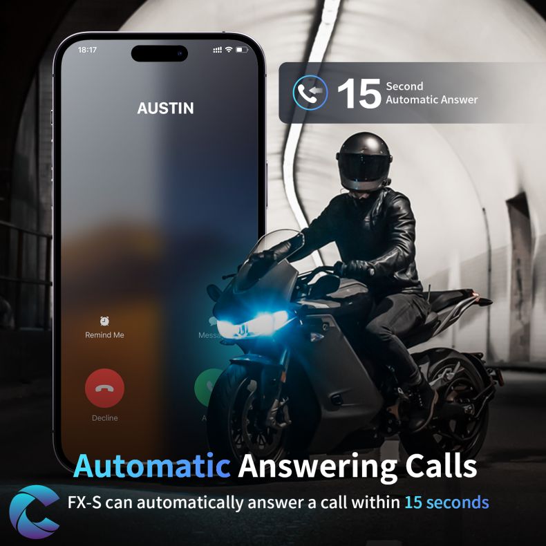 Fodsports FX-S 1000M Intercom Fuld Duplex