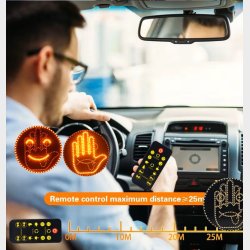 Emoji 14 funktioner Led skilt med fjernbetjening