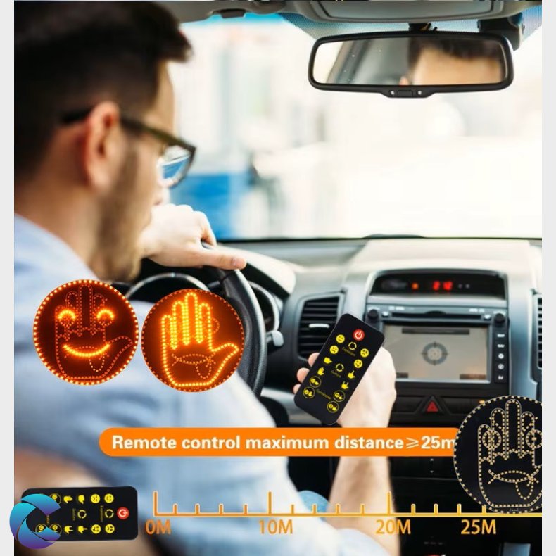 Emoji 14 funktioner Led skilt med fjernbetjening