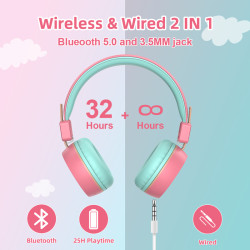 New Bee Kh22B Hretelefoner Pink