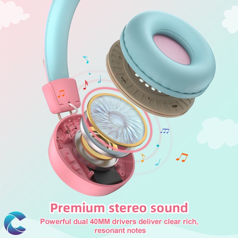 New Bee Kh22B Hretelefoner Pink