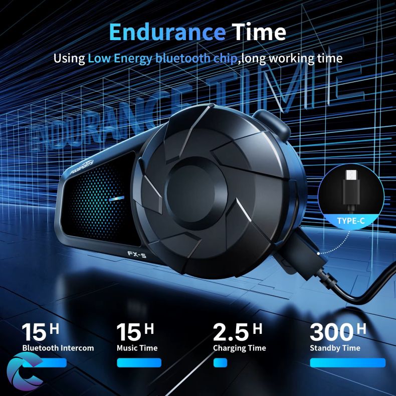 Fodsports FX-S 1000M Intercom Fuld Duplex