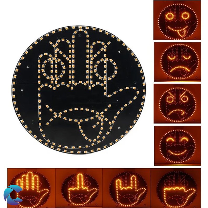 Emoji 14 funktioner Led skilt med fjernbetjening