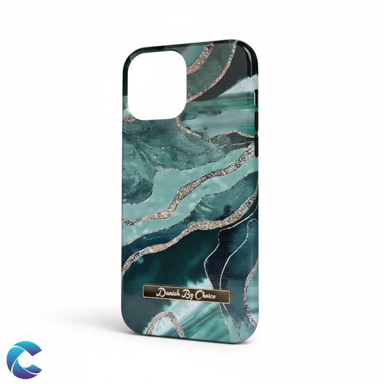 Iphone 13 Pro Green Marble. danish by Choice