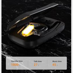 Bluetooth Headset k22 27 timers Taletid. Inkl Vindhtte