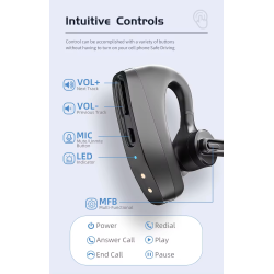 Bluetooth Headset K30 inkl. Vindhtte.