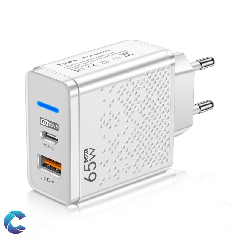 USB Oplader USB A og C 65w